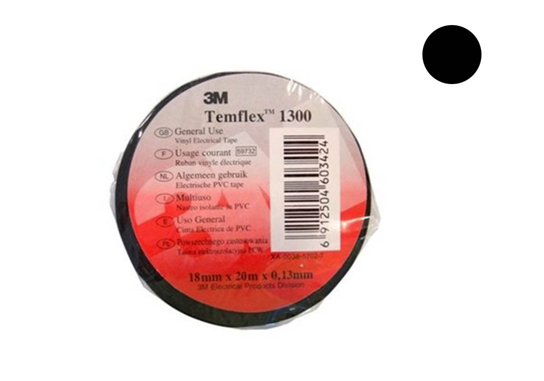 7100080340 Temflex 1300, универсальная изоляционная лента, 19мм х 20м х 0,13мм